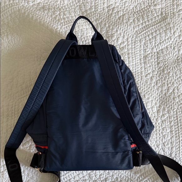 Cynthia Rowley Navy Backpack with Red Stripes - Picture 2 of 9